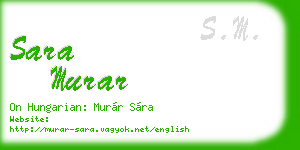 sara murar business card